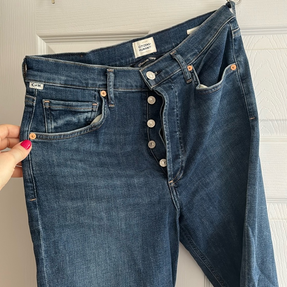 Citizens of Humanity Dark Wash Straight Jeans